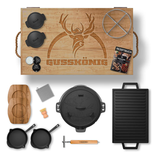 Dutch Oven Set – Ideal für Grillen, Braten & Schmoren