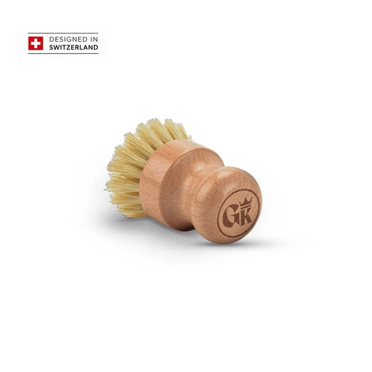 Holz-Spülbürste mit Sisal – schonend für Gusseisen