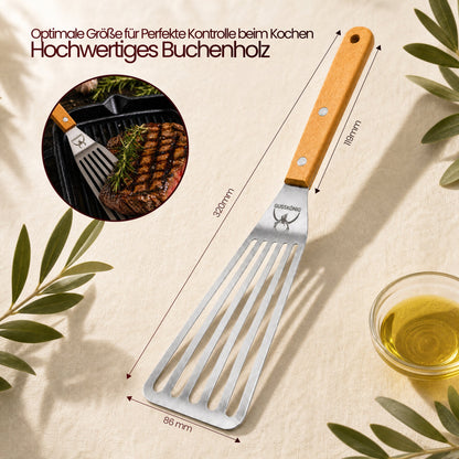 Pfannenwender Edelstahl & Grillwender | Edelstahl 420 | GussKönig®
