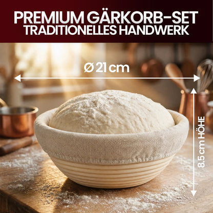 Gärkörbchen Rund | Brot Gärkorb kaufen | GussKönig®