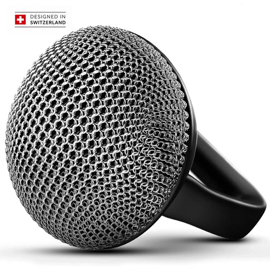 Gusseisen Ringreiniger mit Silikongriff – Patina-schonend