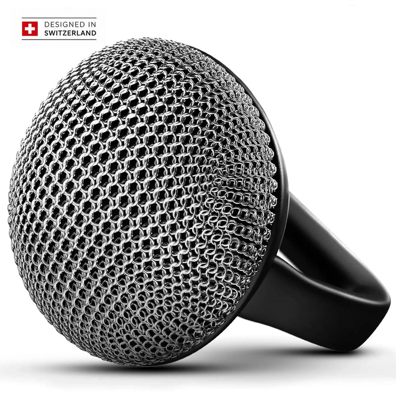 Gusseisen Ringreiniger mit Silikongriff – Patina-schonend