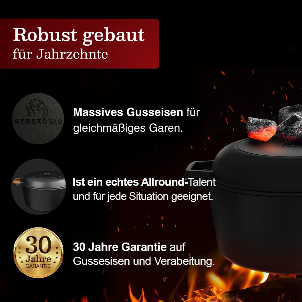 Dutch Oven 2in1Ohne PflegepasteGusskönig