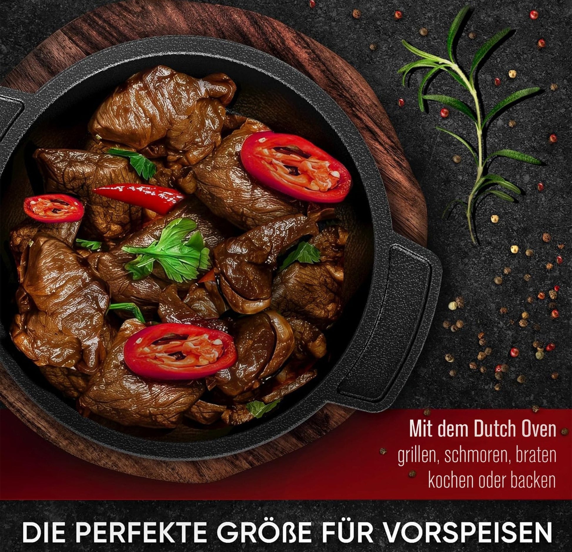 Dutch Oven Set Mini- 300ml Gusseisen Mini Topf mit DeckelMit PflegepasteGusskönig