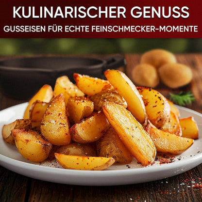 Gusseisen-Grillpfännchen – Kleine PfanneOhne PflegepasteGusskönig